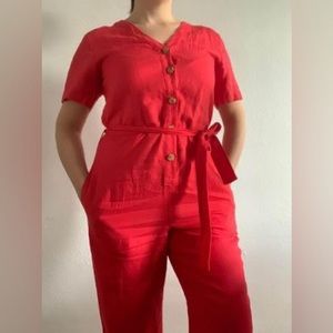 everlane linen jumpsuit